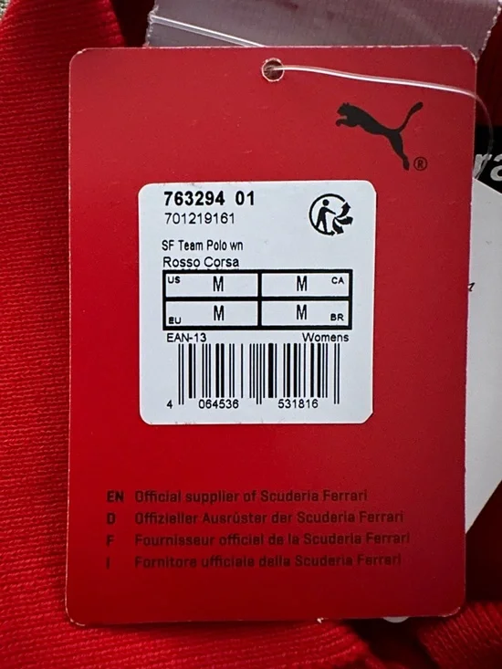 Authentic PUMA x Scuderia Ferrari Formula 1 Team Polo Shirt (Women’s) - Picture 9 of 10